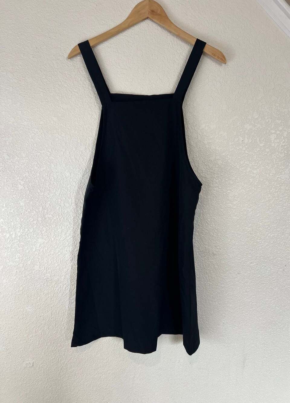 SHEIN black short a line romper dress- M- Black